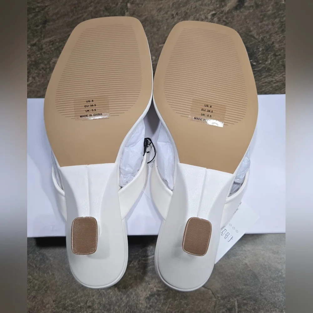 The Drop Women's Dakota Thong Scupted Heel Sandal #916, 919, - Picture 8 of 13